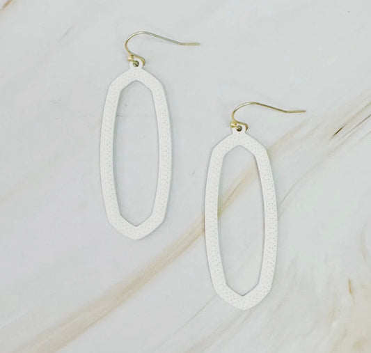 Hexagon Drop Earrings