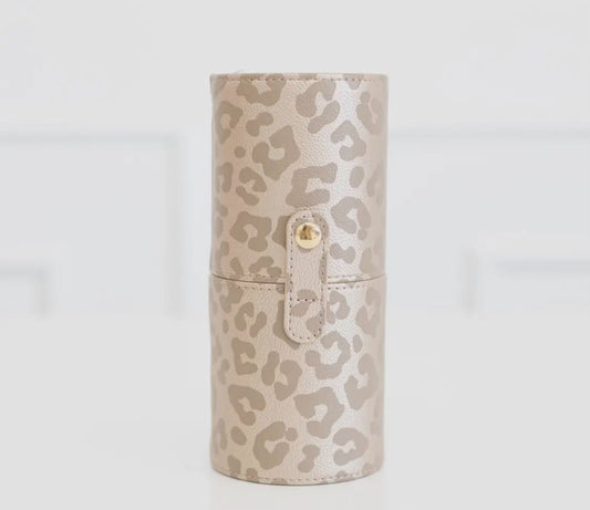 Hollis Leopard Brush Holder