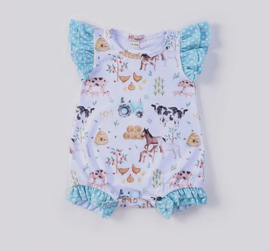 Hobby farm summer baby romper