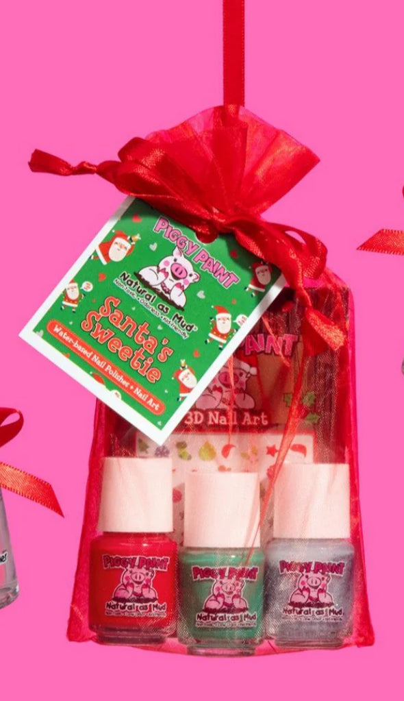 Piggy Paint Santa’s Sweetie w/nail art