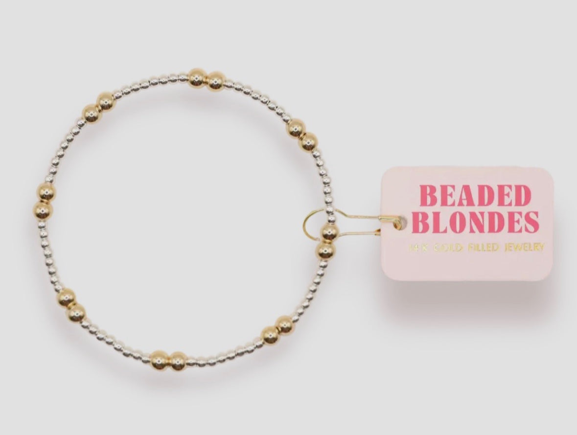 Leah Bracelet in Silver with Gold