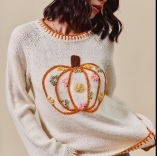 Pumpkin Puff Sweater