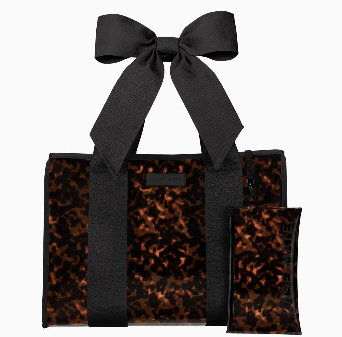 Case Mate Tortoiseshell Bow Jelly Tote Bag