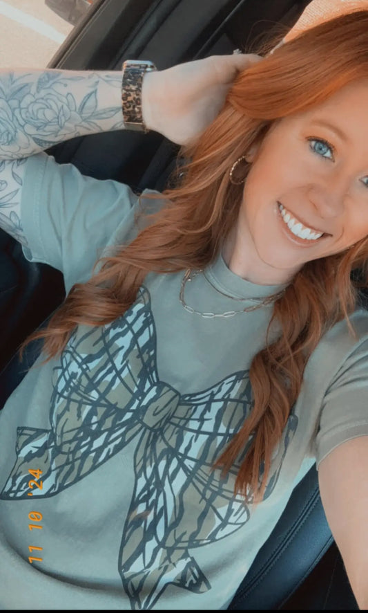 Camo Bow Tee