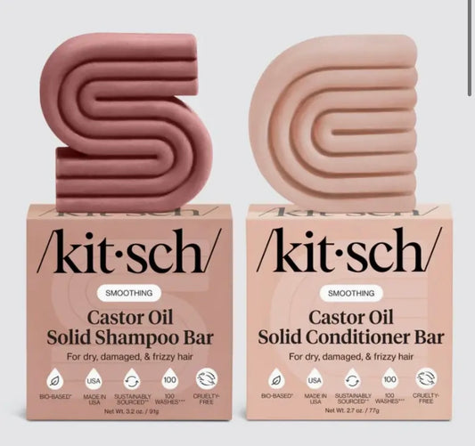 Kitsch Castor Oil Solid Shampoo & Conditioner
