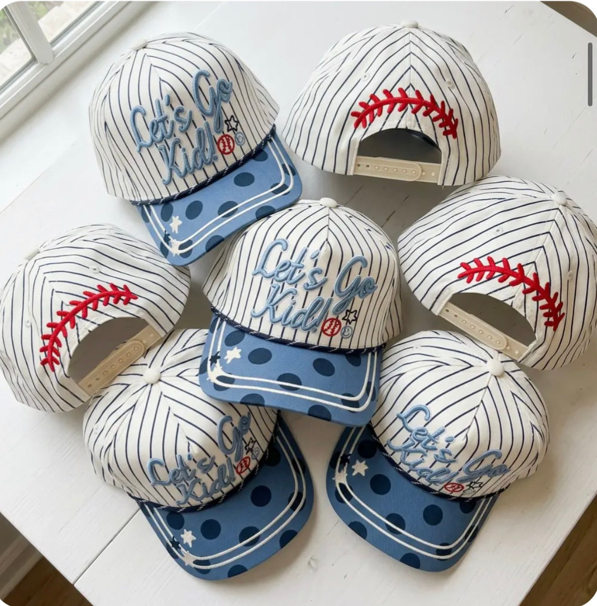 Let’s Go Kid Embroidered Baseball Hat