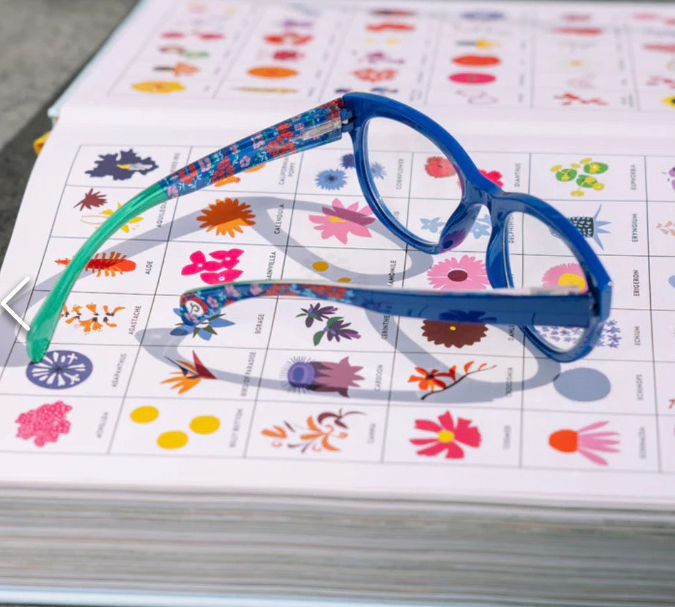 Peepers Readers Blue/Floral
