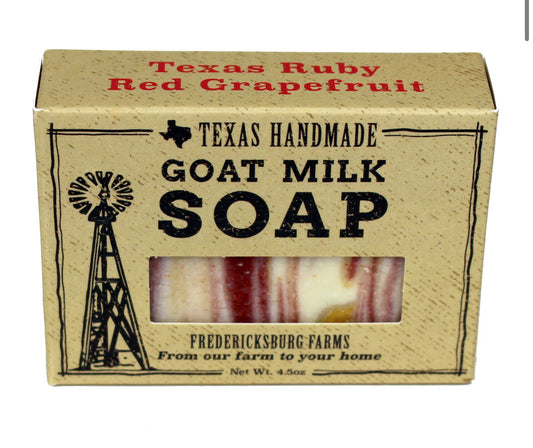 Fredericksburg Farms Texas Ruby Red Grapefruit Goat Milk Soap