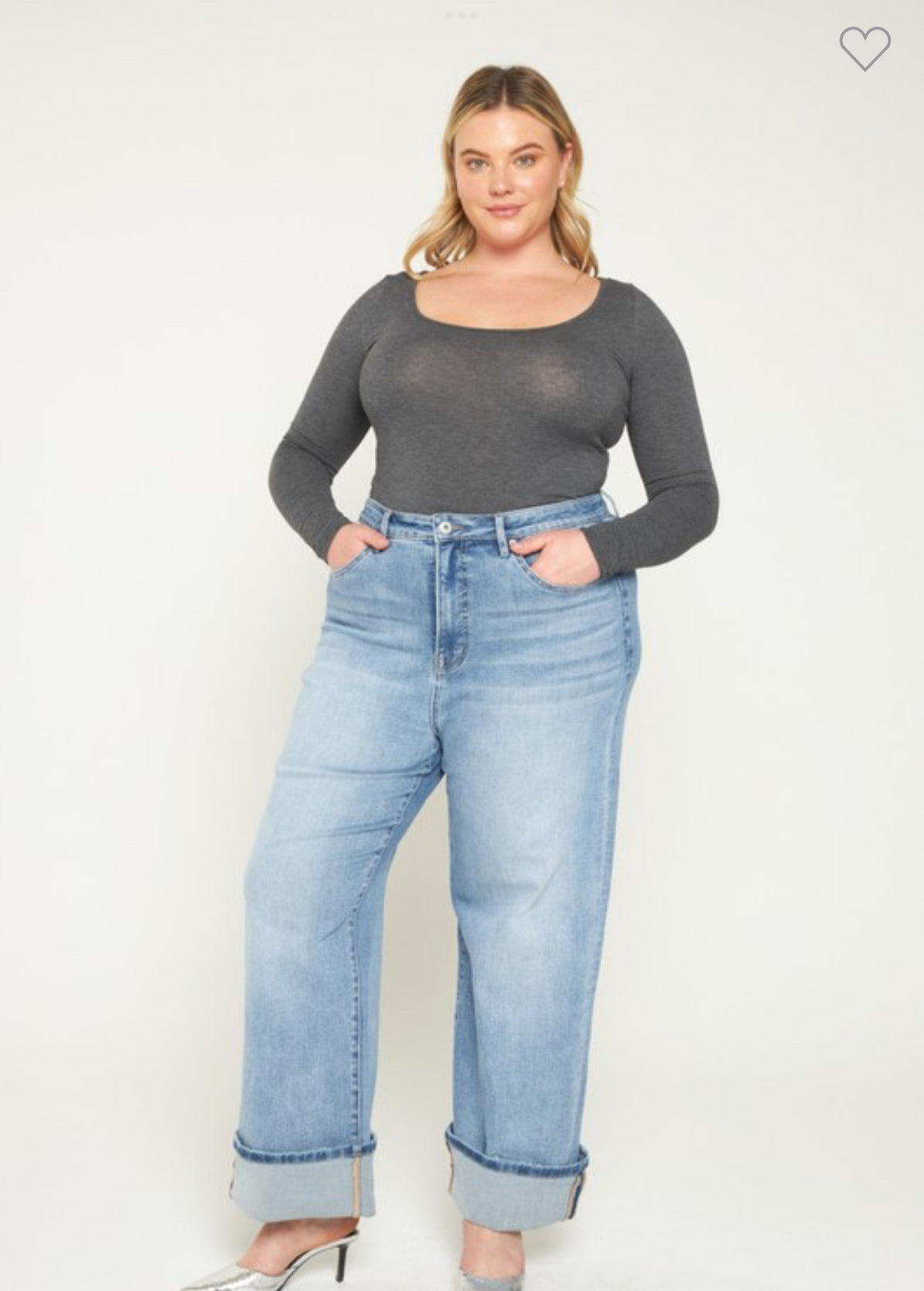 Mica Denim Super High Wide Leg Tummy Tuck