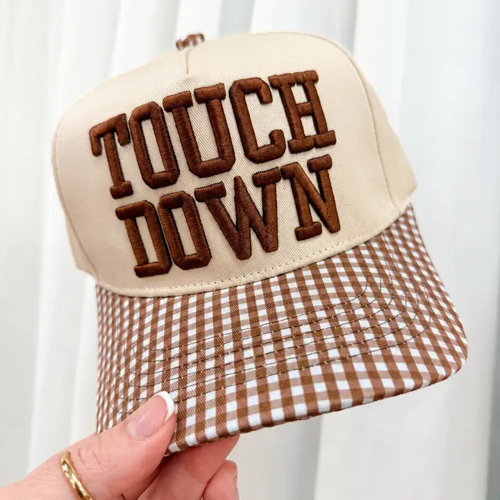 Touch Down Gingham Hat