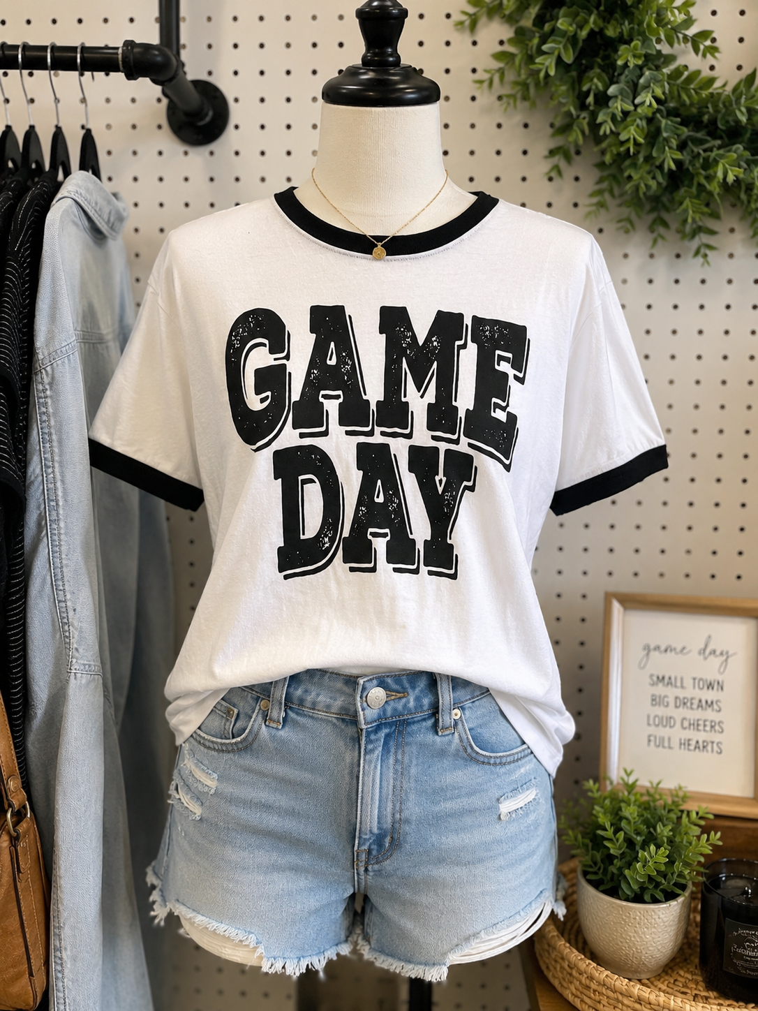 Black and White Game-day Tee