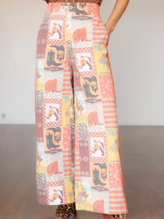 Howdy Hanny Collage Pants