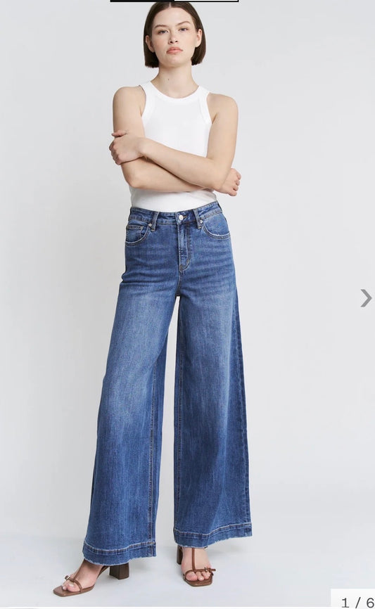 Mica High Waisted Wide Leg Jean