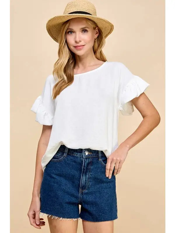 AirFlow Jacquard Drop Shoulder Top