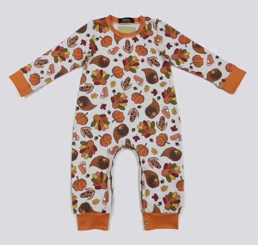 Thanksgiving Boys Romper