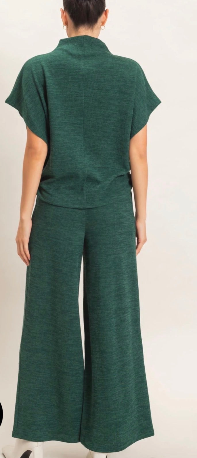 Mock Neck Dolman Sleeve Top