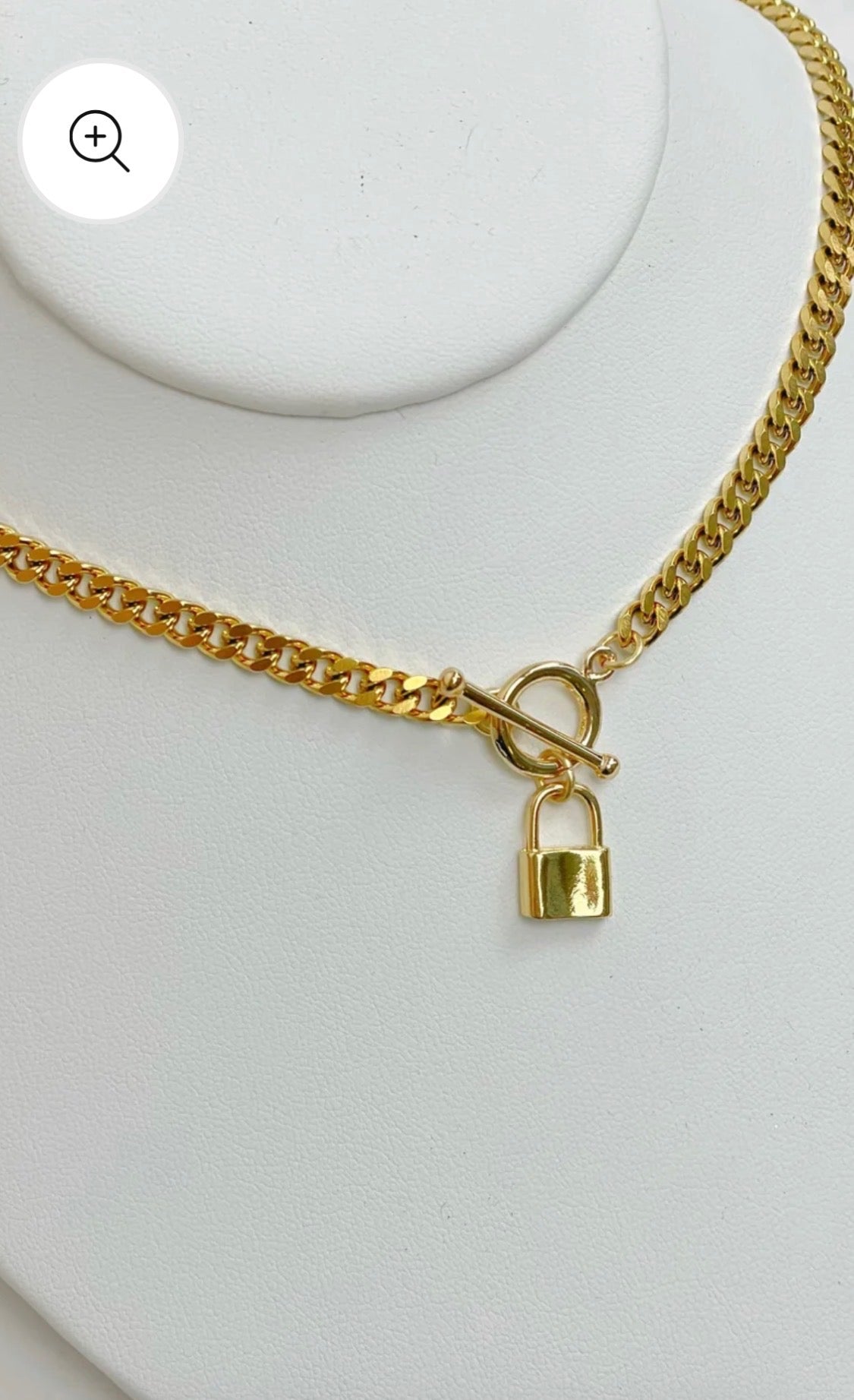 Taylor Shaye Lock and Toggle Necklace