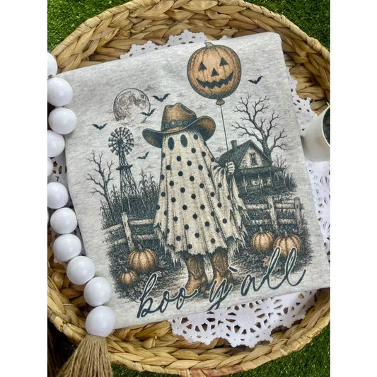 Boo Y’all Heather Grey T-Shirt