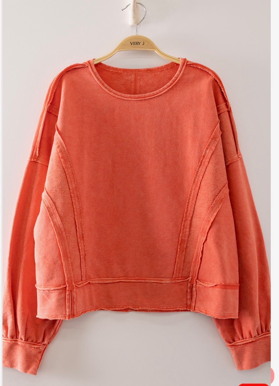 Raw Edge Comfy Top