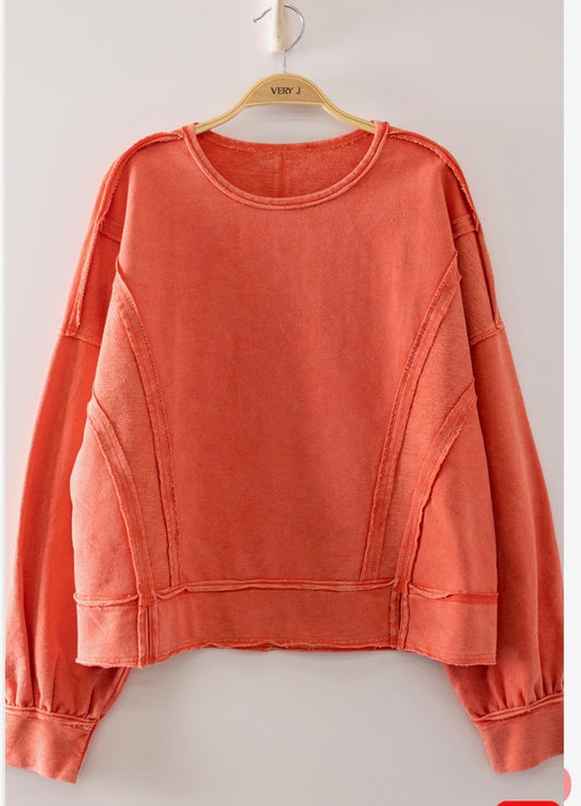 Raw Edge Comfy Top