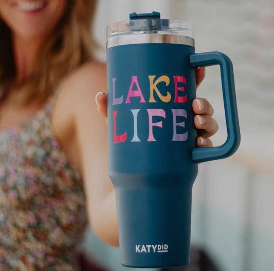 Lake life tumbler