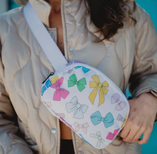 Coquette bow belt bag