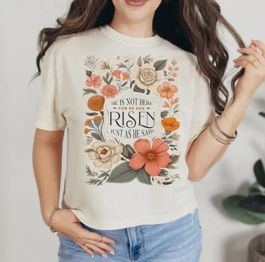 He Is Risen spring tee