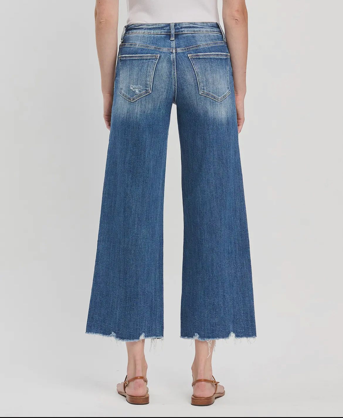 Dark Wash Cropped Capris