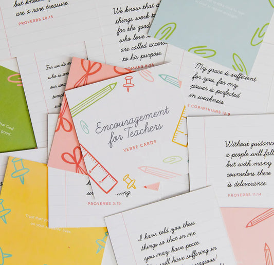 Encouragement Teacher Verse Cards