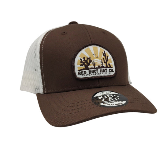 Youth Red Dirt Hat Co. Cap brown patch