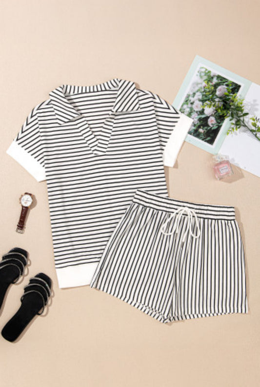 Black & White Stripe Set