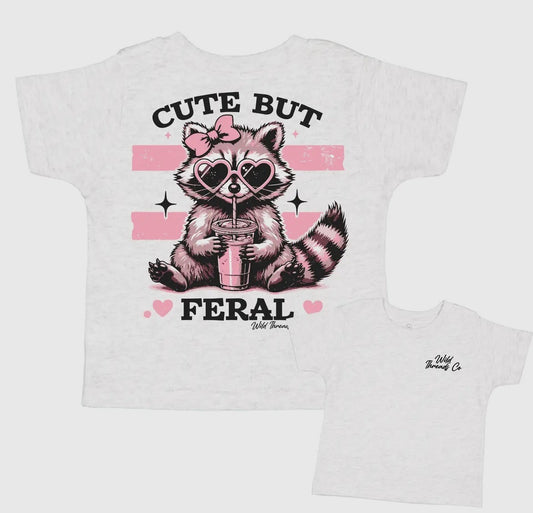 Cute But Feral Kids Tee