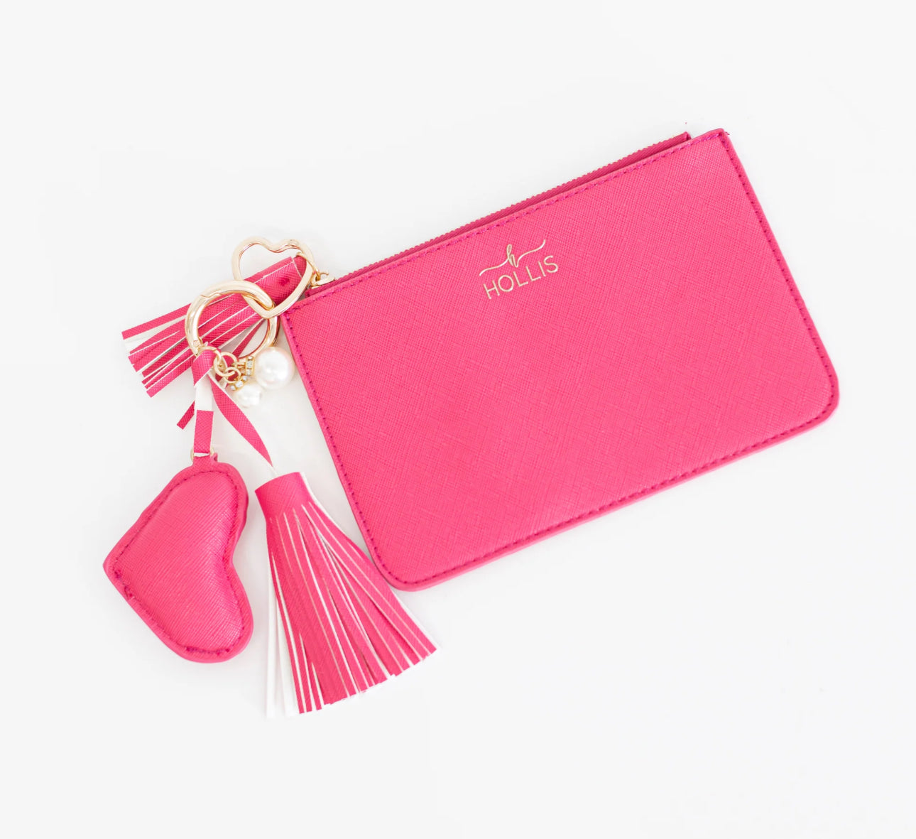 Hollis Hot Pink Wristlet