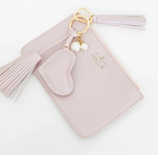 Hollis Light Pink Wristlet