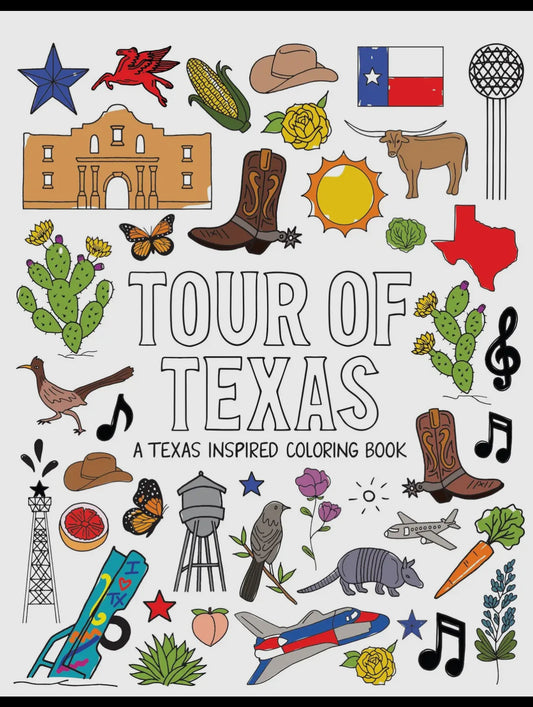 Tour of Texas Coloring book