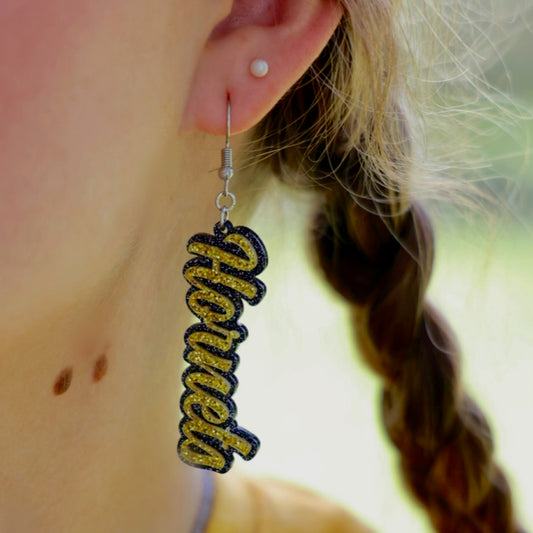 Hornet Glitter Earrings