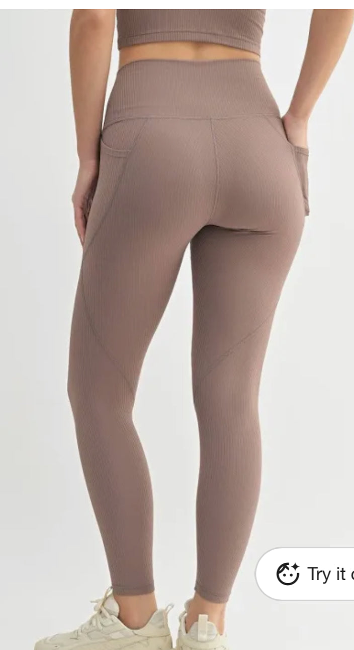 Taupe Athletic Leggings