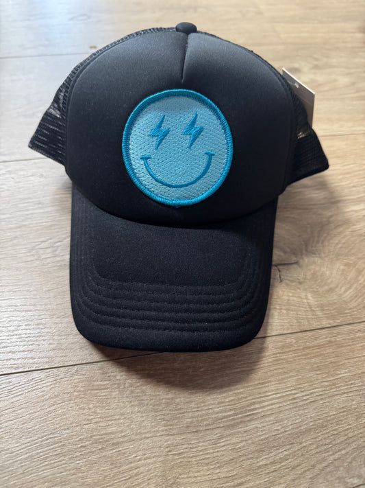Blue Smiley face hat