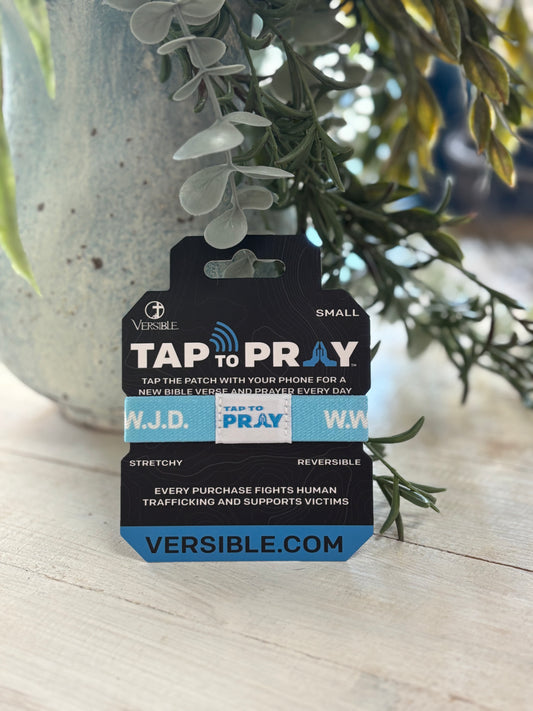 Tap To Pray Blue Bracelet