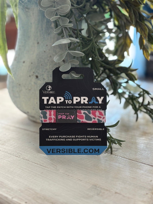 Tap To Pray Pink & Ash Bracelet
