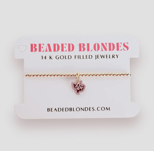 Texas A&M Beaded Blondes bracelets