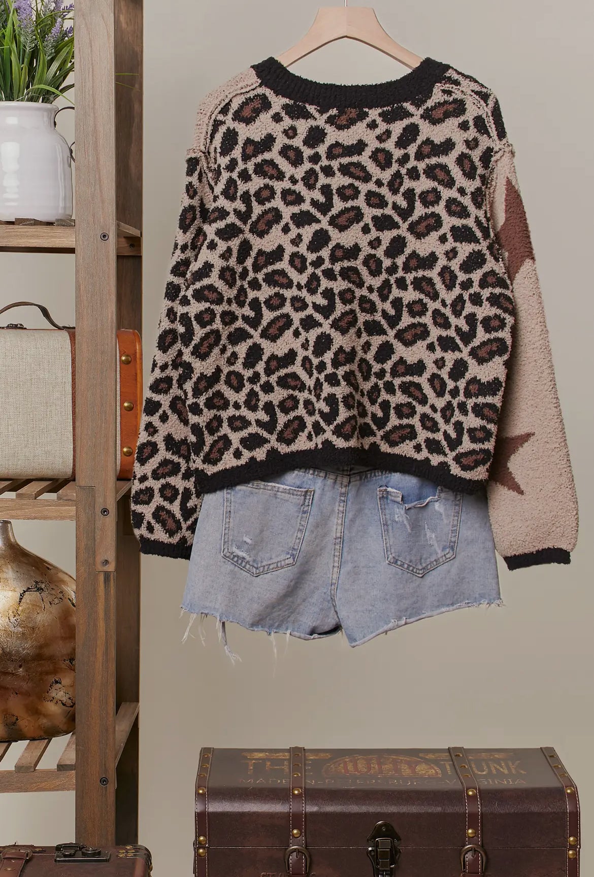 Star Cheetah Cozy Sweater