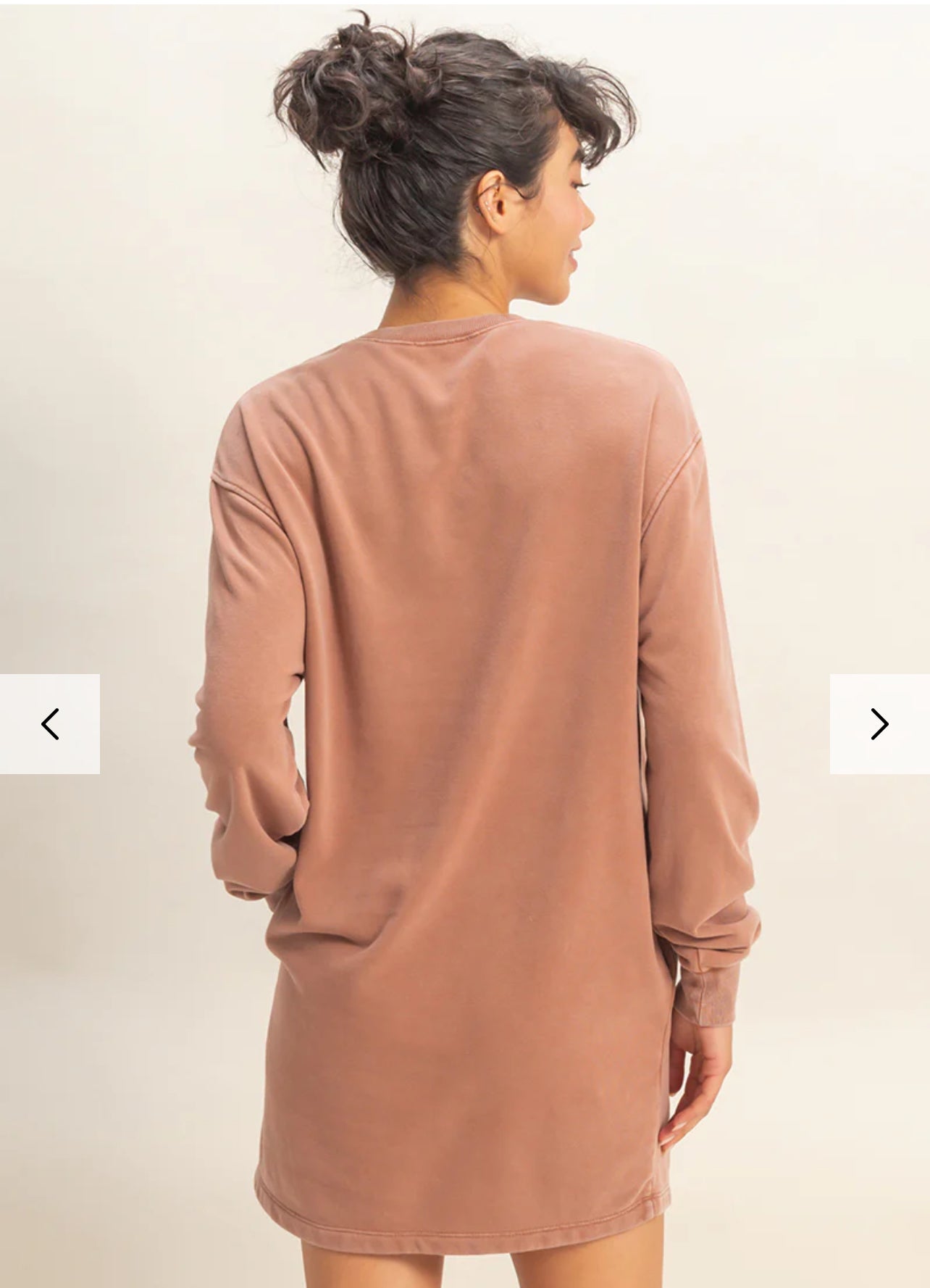 Chestnut Lightweight Sweatshirt Dress