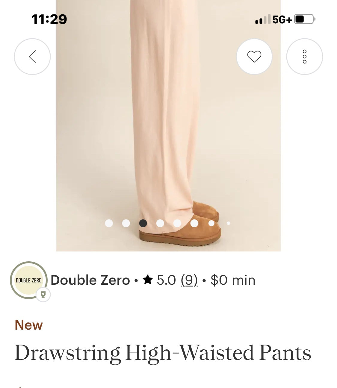 Drawstring High Waisted Pants