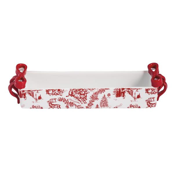 Red Bow Cracker Dish