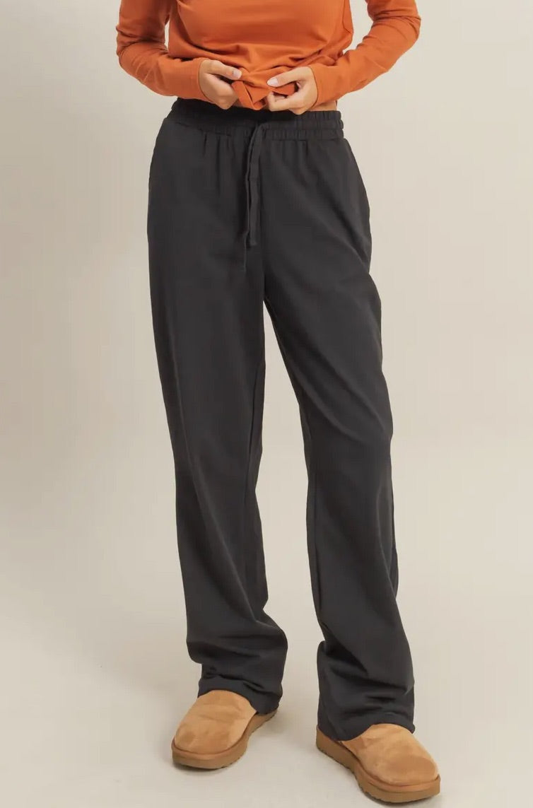 Black Long Sweat Pants