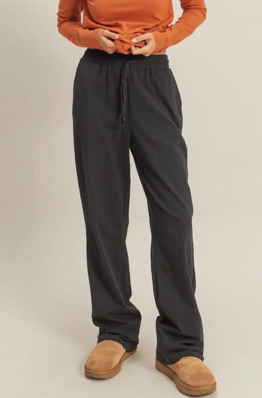 Black Long Sweat Pants