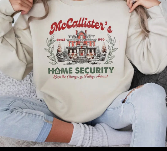 McCallister’s Home Security Crew Sweatshirt