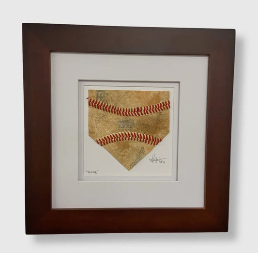 “Home” Original Baseball Artwork