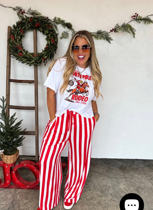 Christmas Vertical Vibes Striped Pants